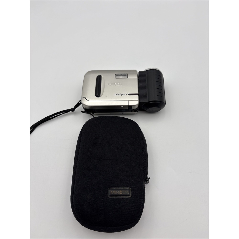 Minolta Dimage V Digital Camera W/Carrying Bag SD CARD